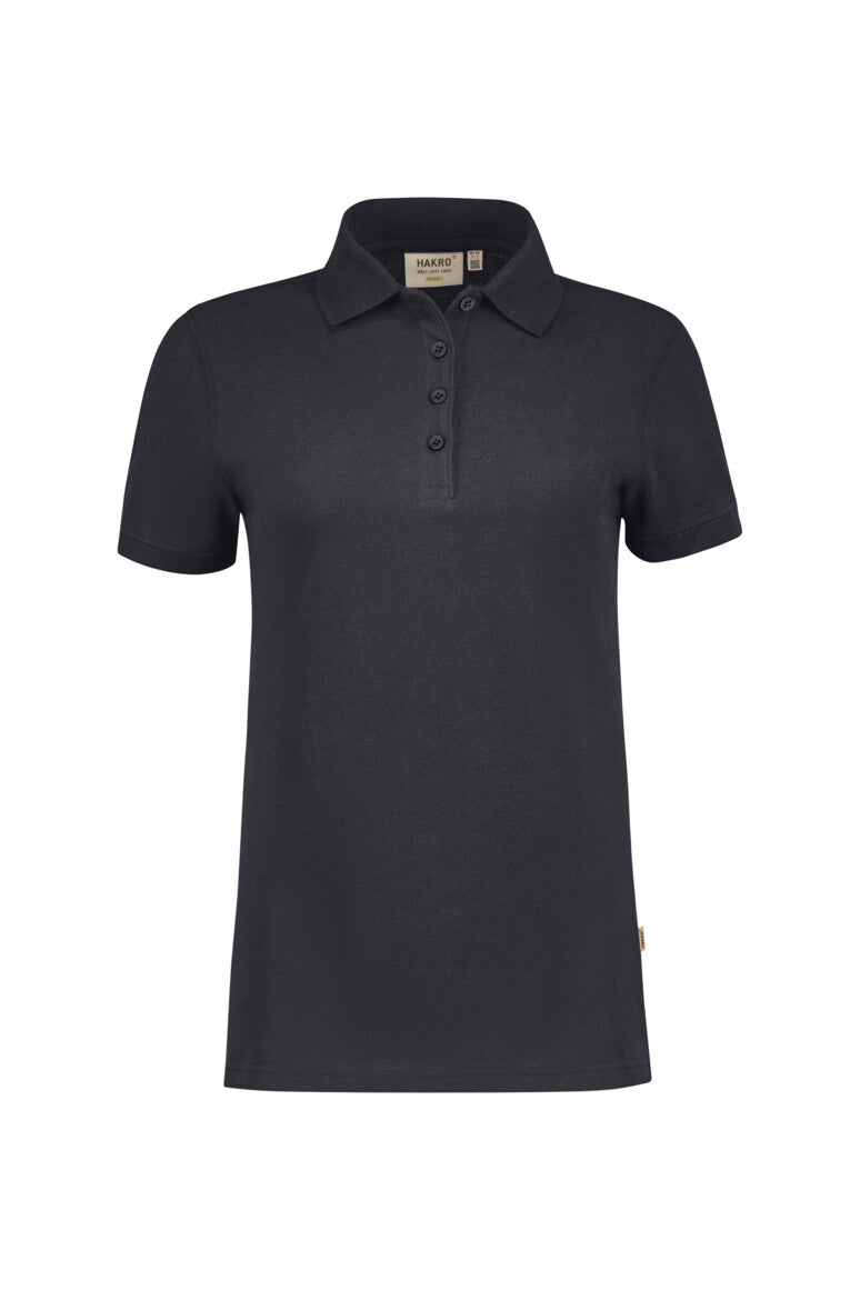 Hakro - Polo coupe régulière pour femme - Coton biologique - Gris carbone