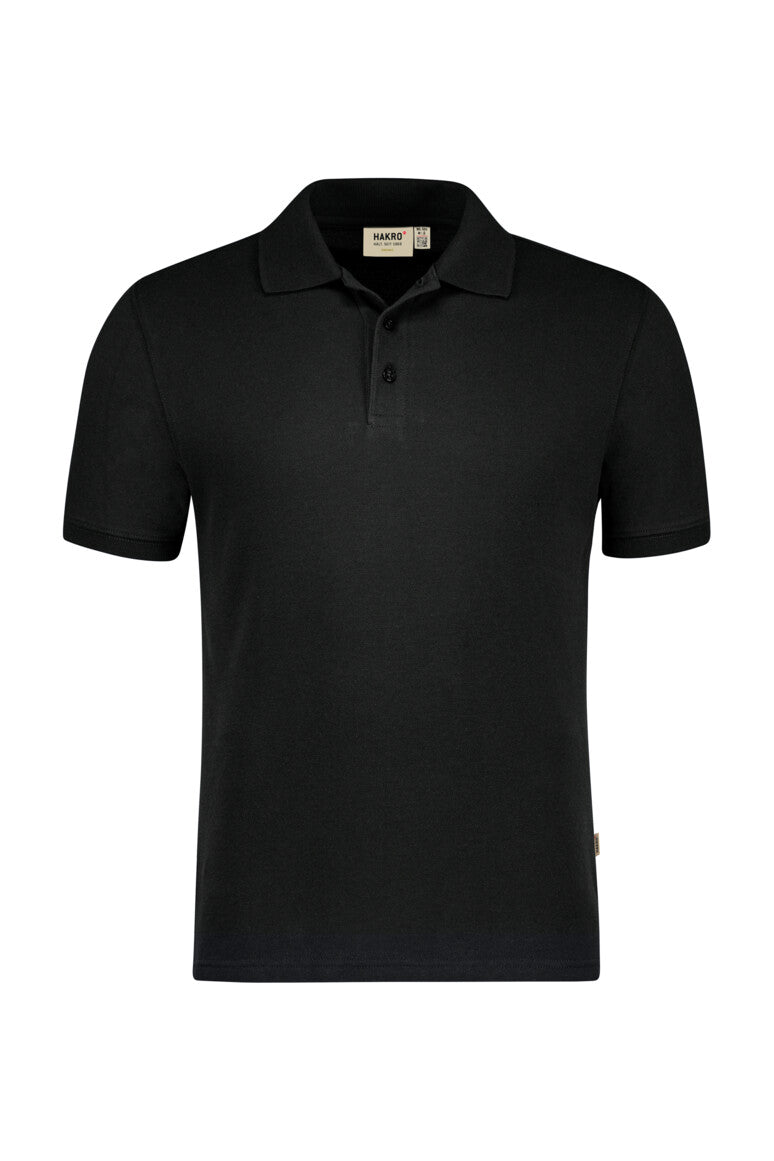 Hakro - Polo coupe régulière pour homme - Coton biologique - Noir