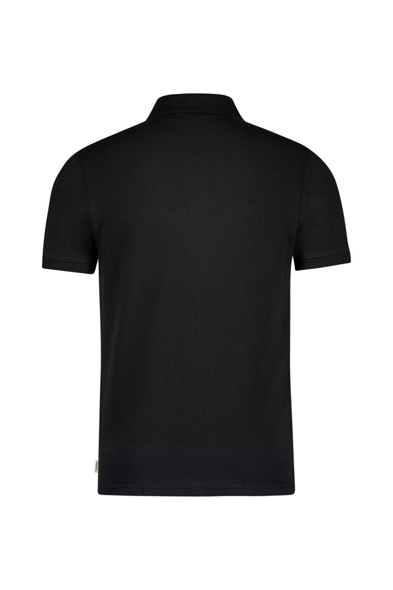 Hakro - Polo coupe régulière pour homme - Coton biologique - Noir