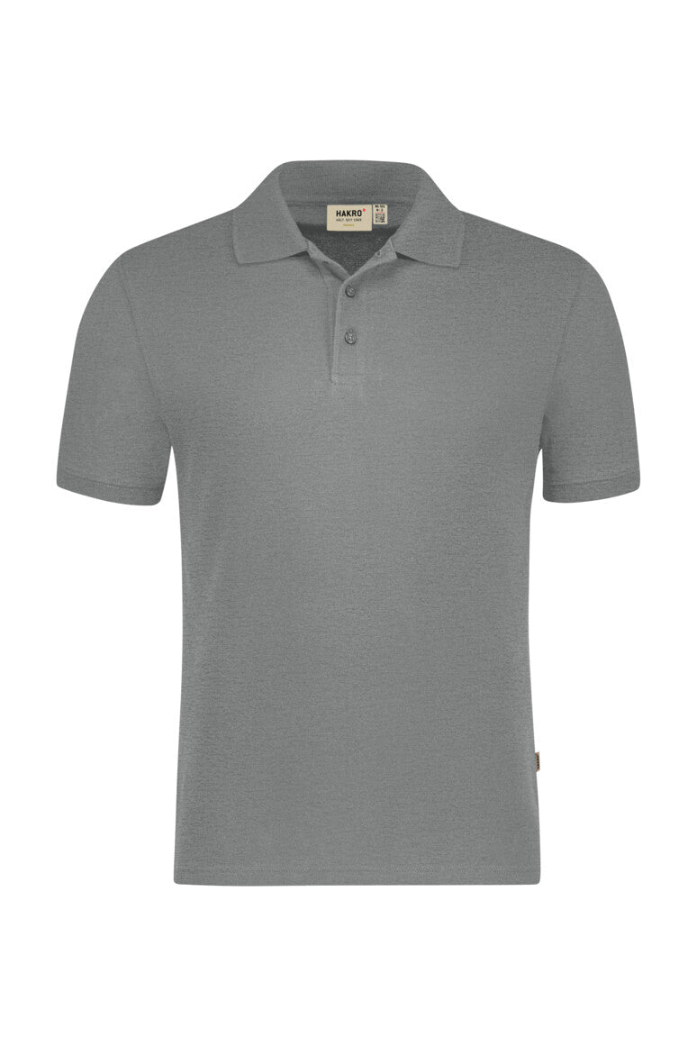 Hakro - Polo coupe régulière pour homme - Coton biologique - Gris chiné