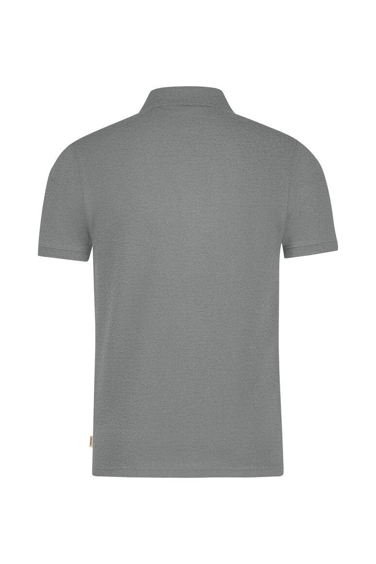 Hakro - Polo coupe régulière pour homme - Coton biologique - Gris chiné