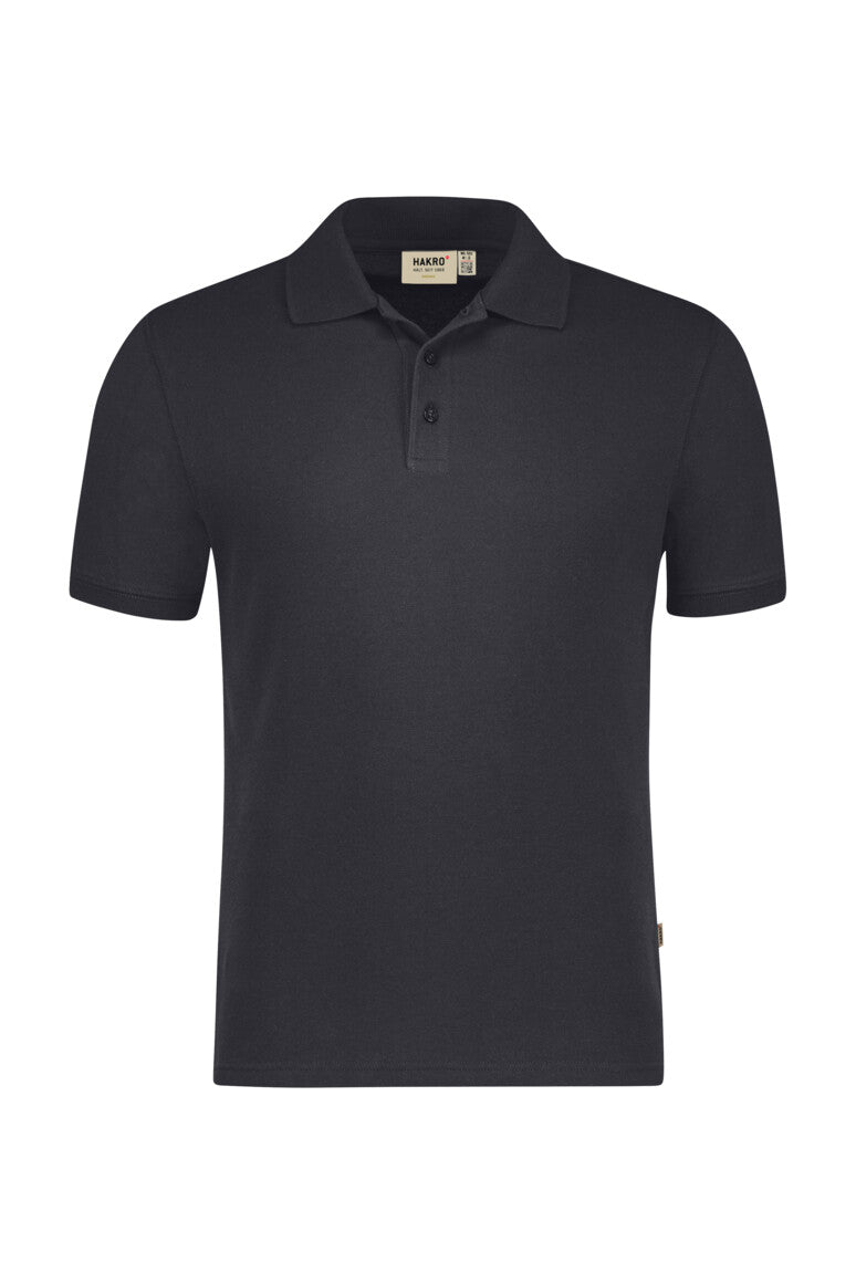 Hakro - Polo coupe régulière pour homme - Coton biologique - Gris carbone