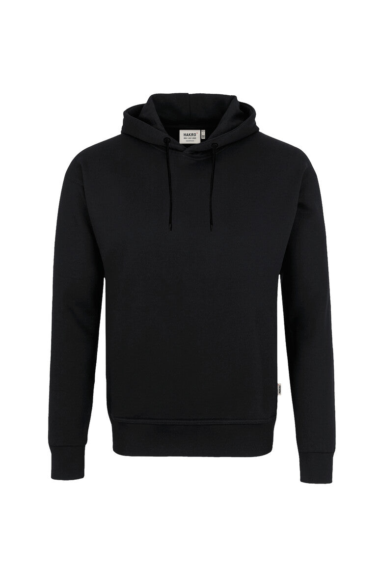 Hakro - Unisex Regular Fit Pocketless Hoodie - Organic Cotton - Black