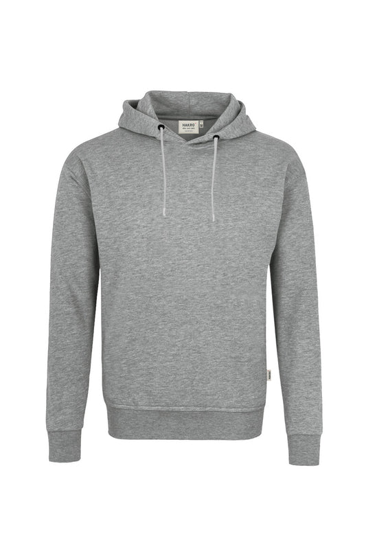 Hakro - Sweat à capuche sans poche unisexe coupe régulière - Coton biologique - Gris chiné