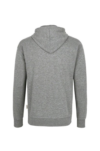 Hakro - Sweat à capuche sans poche unisexe coupe régulière - Coton biologique - Gris chiné