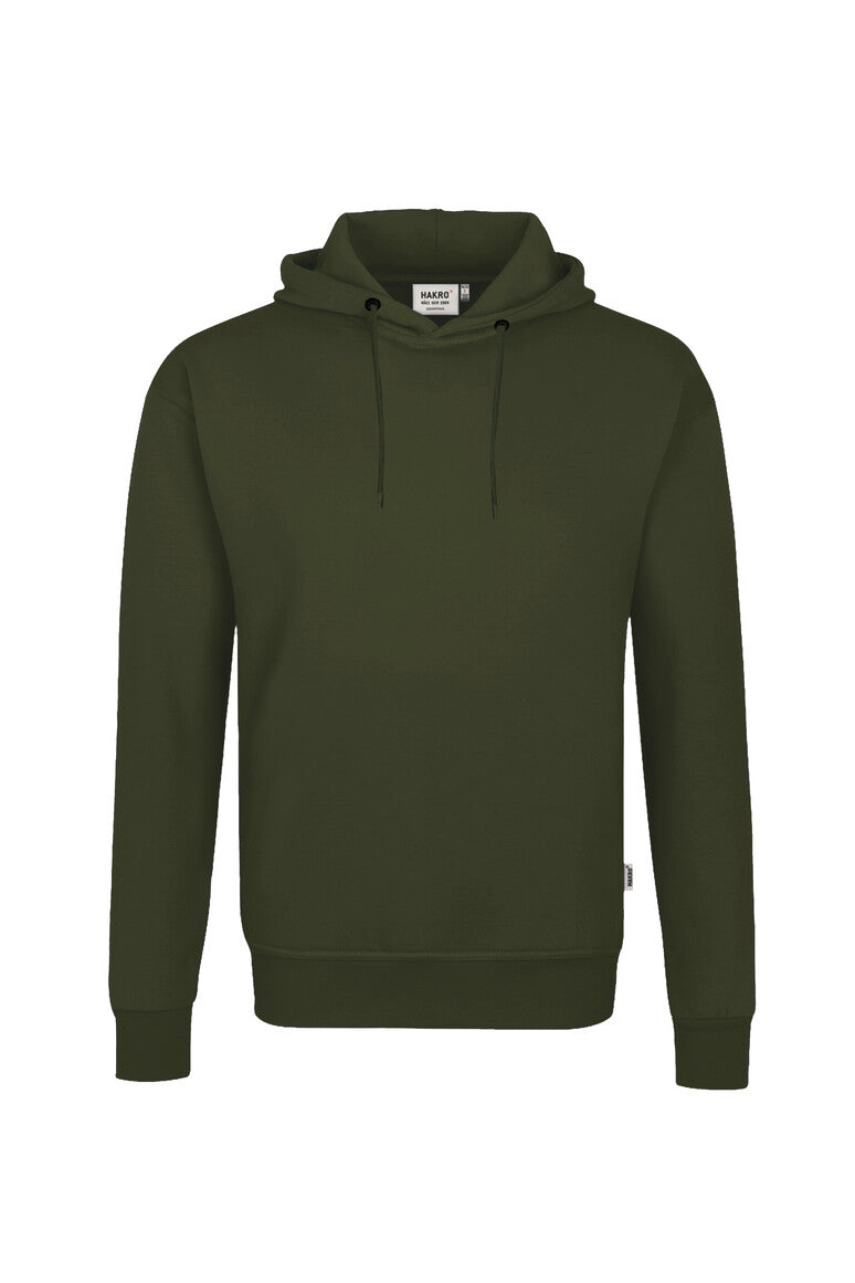 Hakro - Unisex Regular Fit Pocketless Hoodie - Organic Cotton - Olive