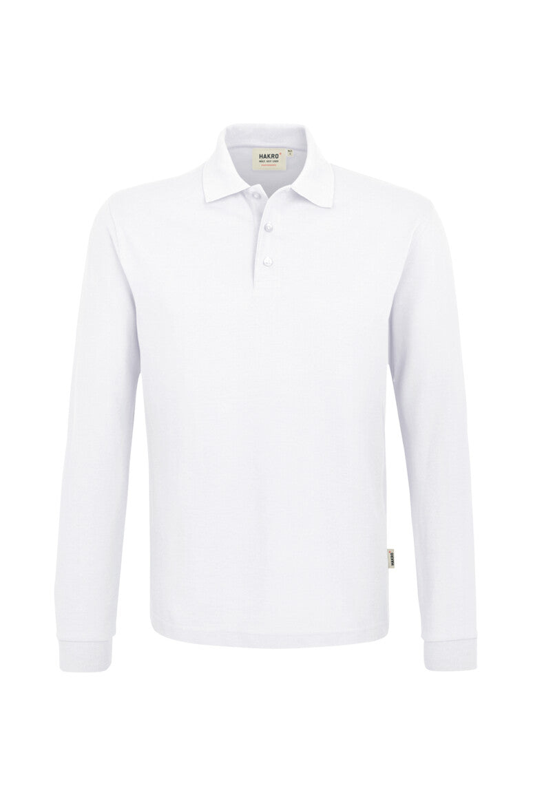 Hakro - Polo à manches longues Comfort Fit pour hommes - Mikralinar - Blanc