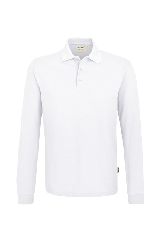 Hakro - Polo à manches longues Comfort Fit pour hommes - Mikralinar - Blanc