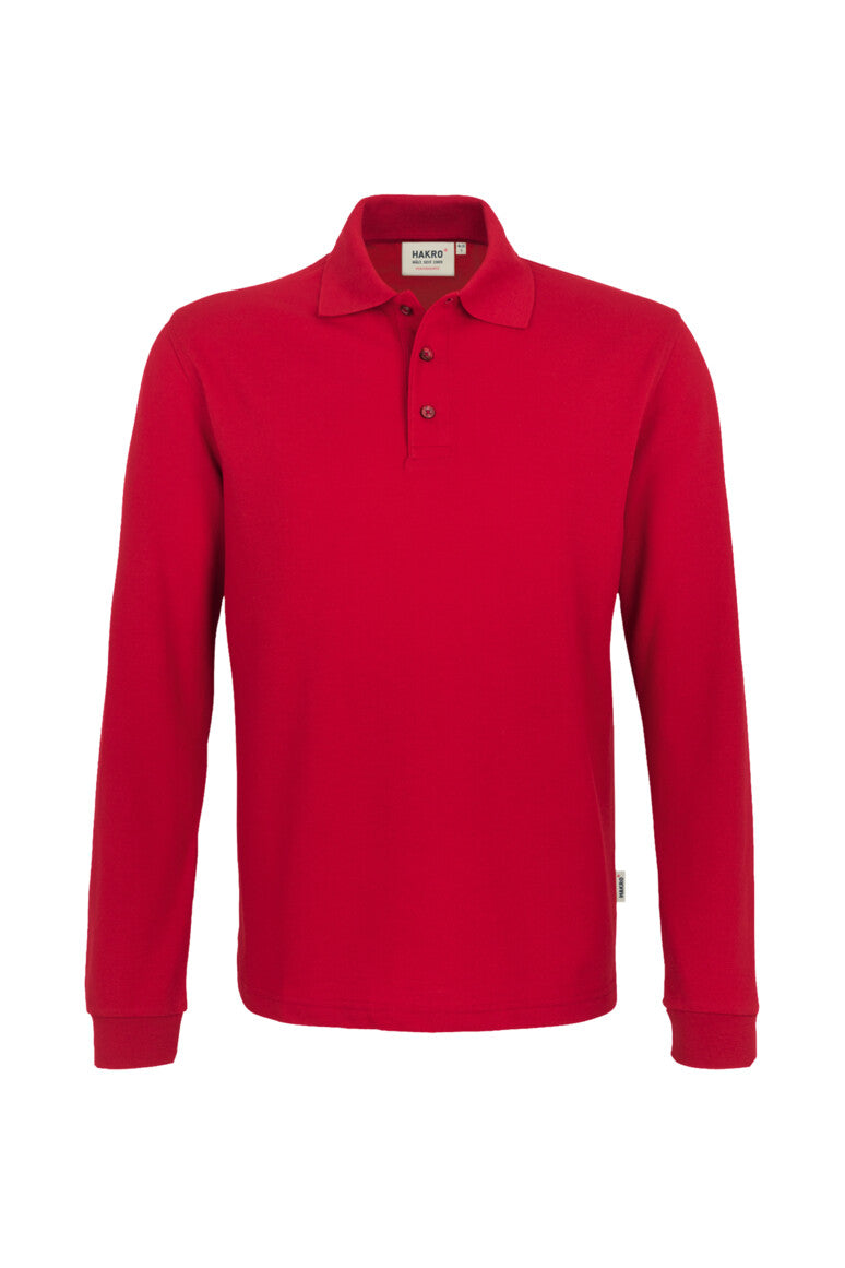 Hakro - Polo à manches longues Comfort Fit pour hommes - Mikralinar - Rouge