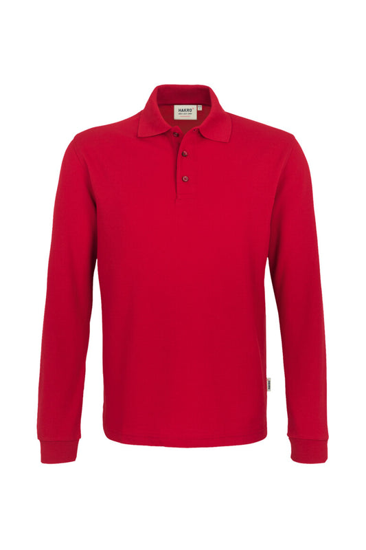 Hakro - Polo à manches longues Comfort Fit pour hommes - Mikralinar - Rouge