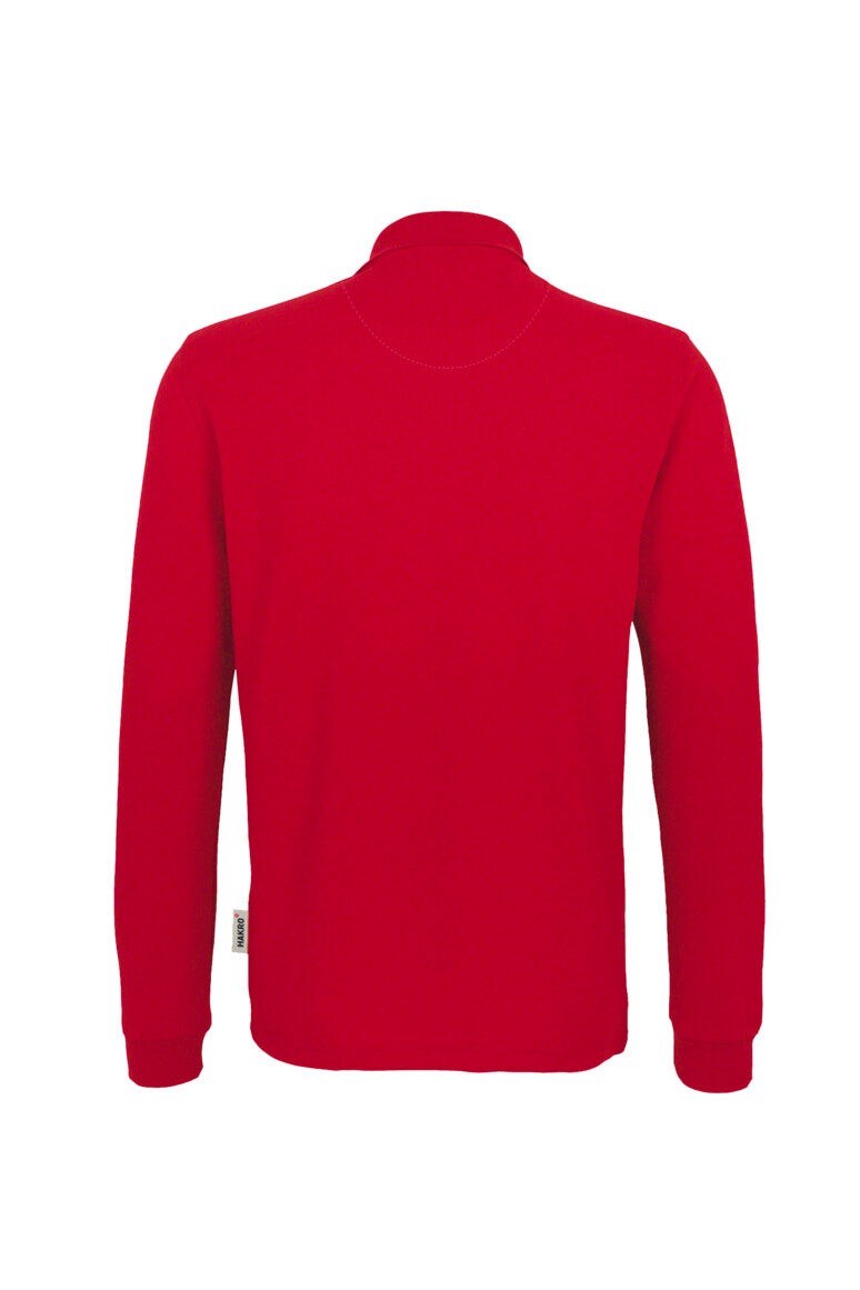 Hakro - Polo à manches longues Comfort Fit pour hommes - Mikralinar - Rouge