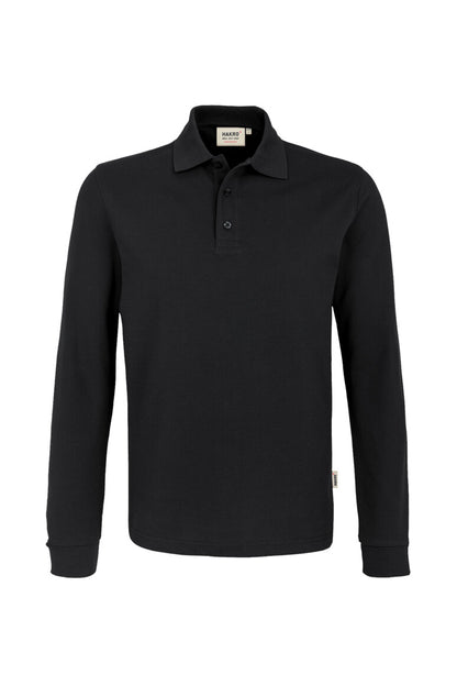 Hakro - Polo à manches longues unisexe coupe confortable - Mikralinar - Noir