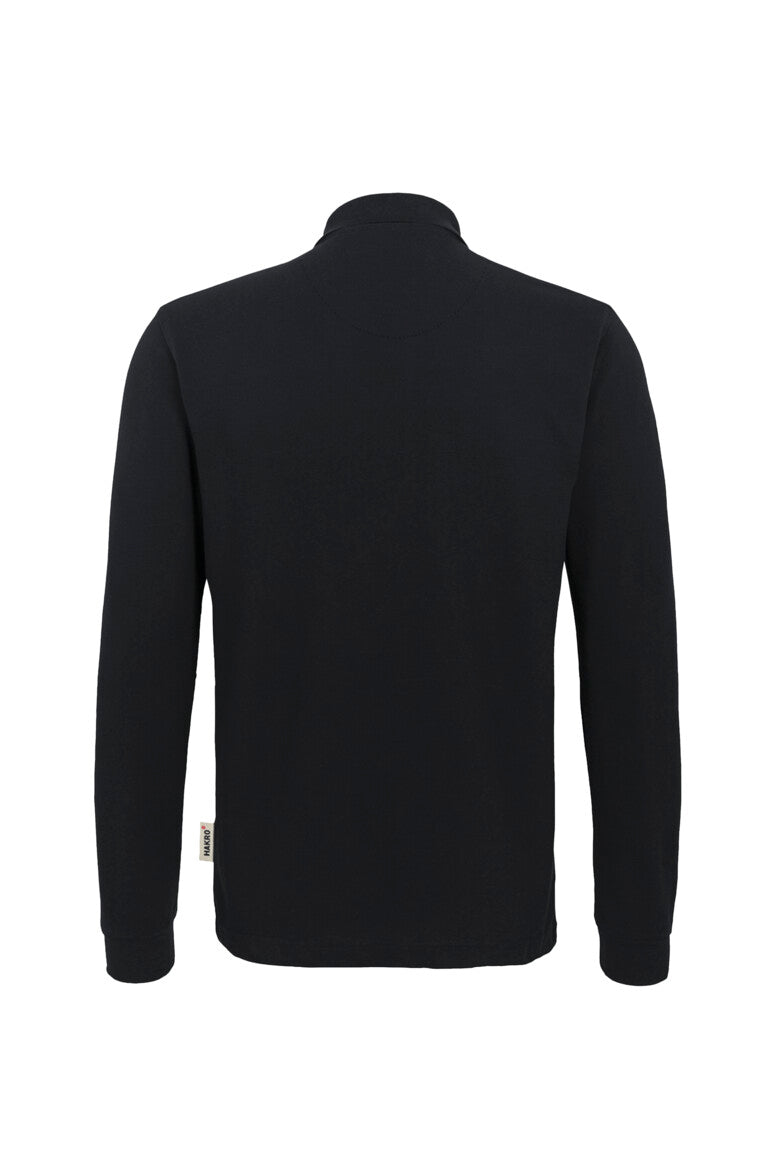 Hakro - Polo à manches longues Comfort Fit pour hommes - Mikralinar - Noir