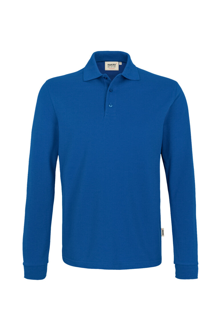 Hakro - Polo à manches longues Comfort Fit pour hommes - Mikralinar - Bleu royal