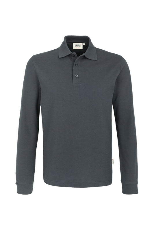 Hakro - Polo à manches longues Comfort Fit pour hommes - Mikralinar - Anthracite