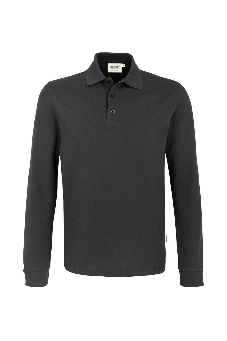 Hakro - Unisex Comfort Fit Longsleeve Polo - Mikralinar - Carbon Grey