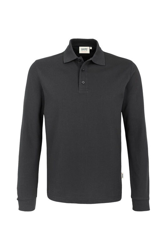 Hakro - Polo à manches longues Comfort Fit pour hommes - Mikralinar - Gris carbone