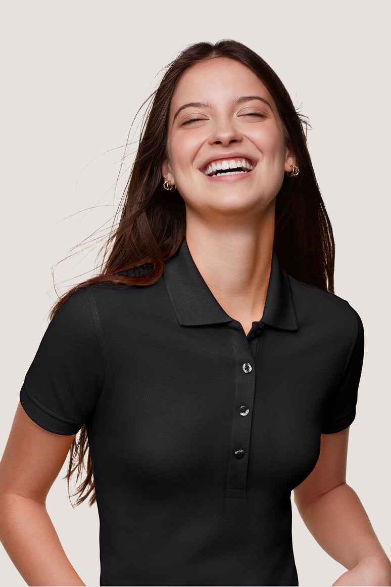 Hakro - Polo coupe régulière pour femme - Classique - Noir