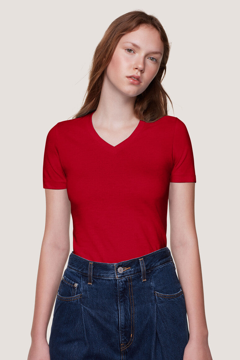 Hakro - T-shirt coupe régulière pour femmes - Rouge