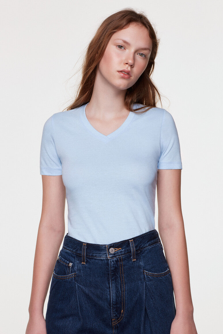 Hakro - T-shirt coupe régulière pour femmes - Bleu glacier