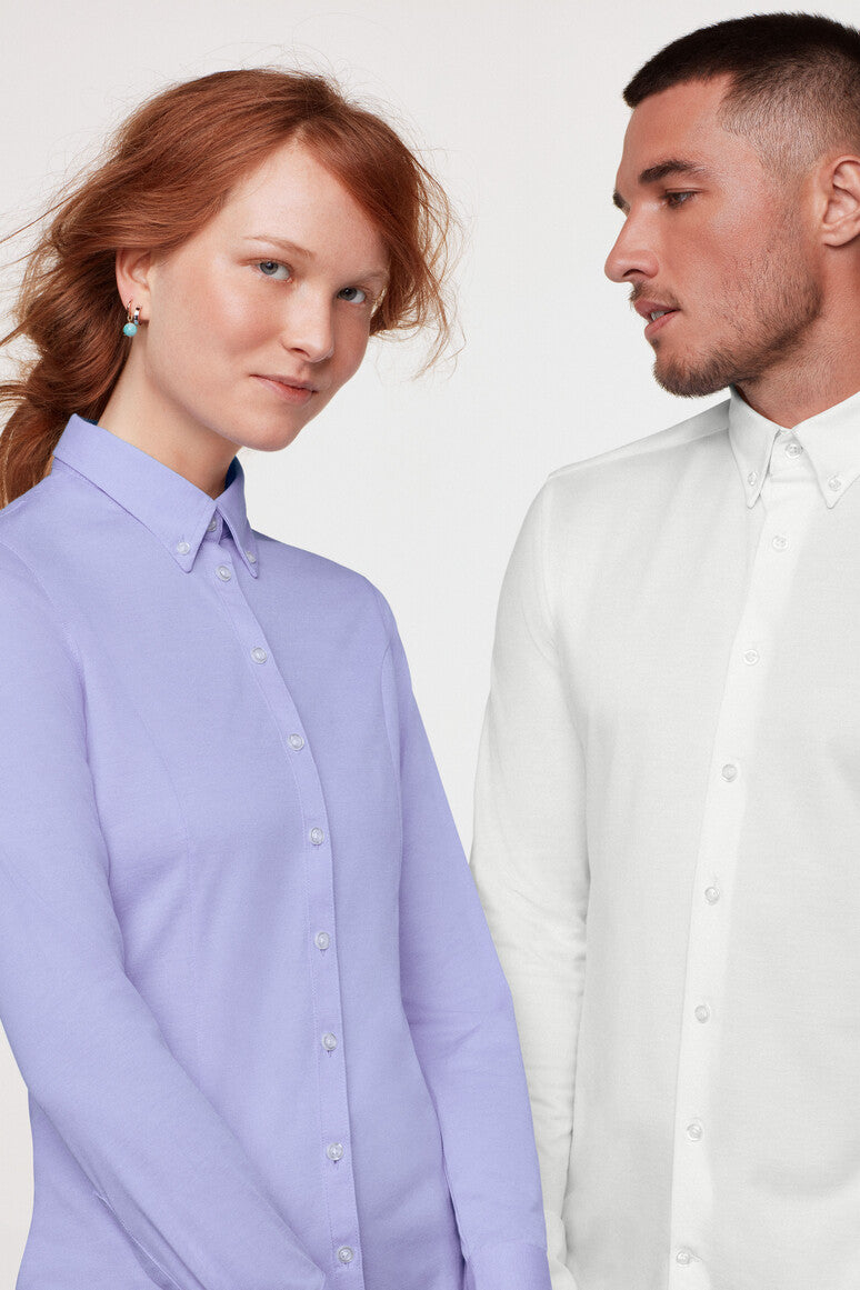 Hakro - Heren Stretch Overhemd Regular Fit