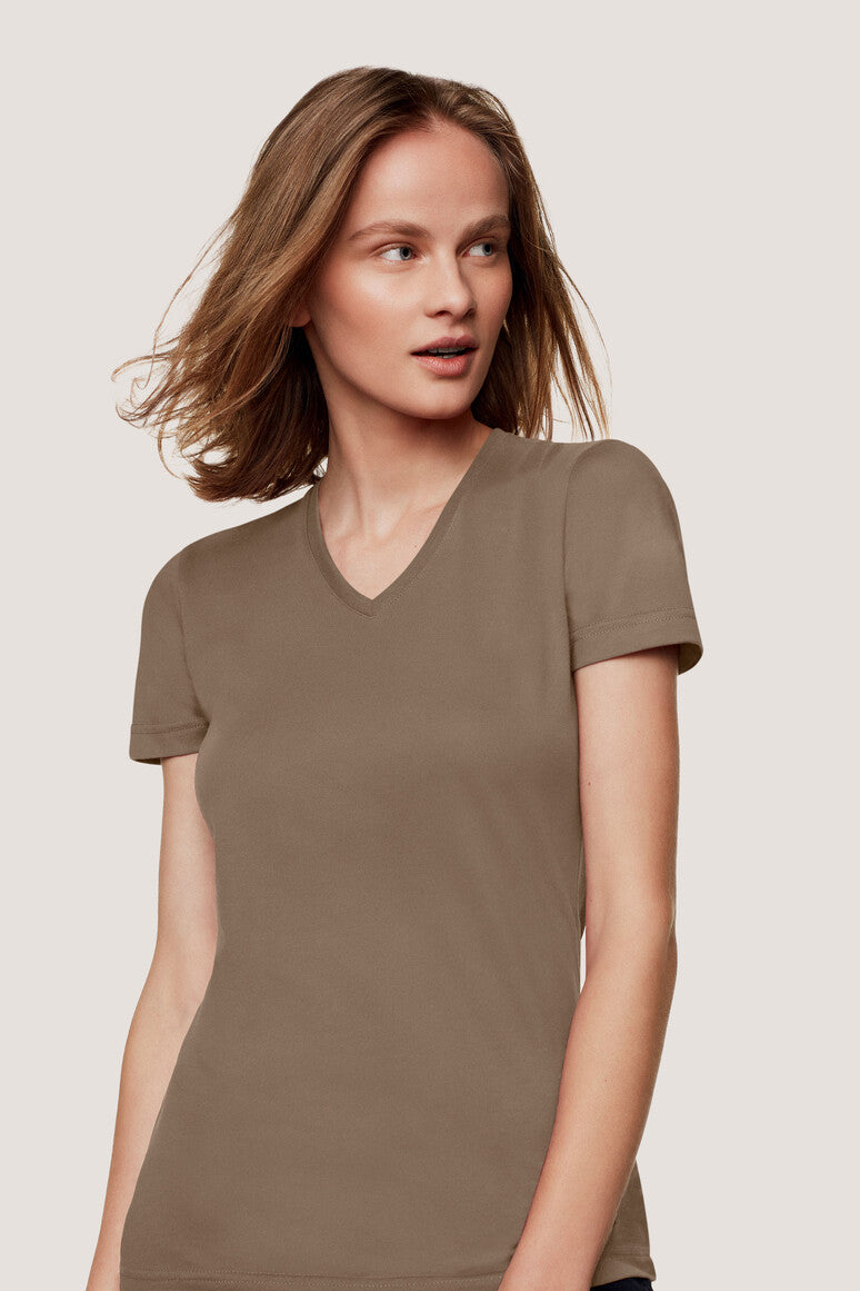 Hakro - T-shirt coupe régulière pour femmes - Mikralinar - Nougat