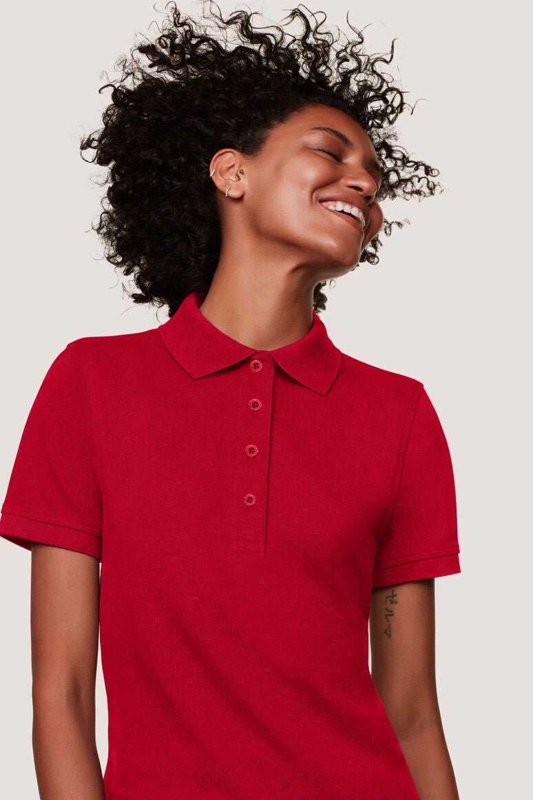 Hakro - Polo coupe régulière pour femme - Mikralinar - Rouge