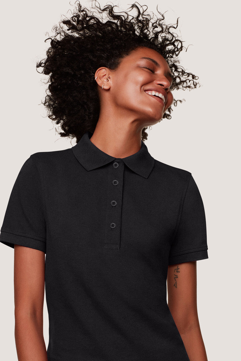 Hakro - Dames Regular Fit Polo - Mikralinar - Black