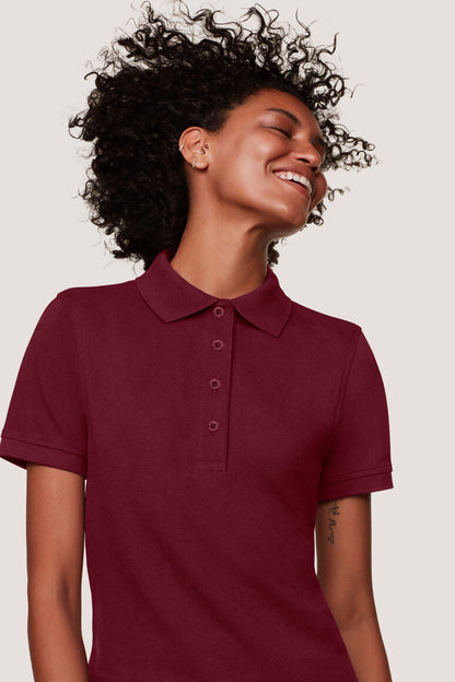 Hakro - Dames Regular Fit Polo - Mikralinar - Burgundy