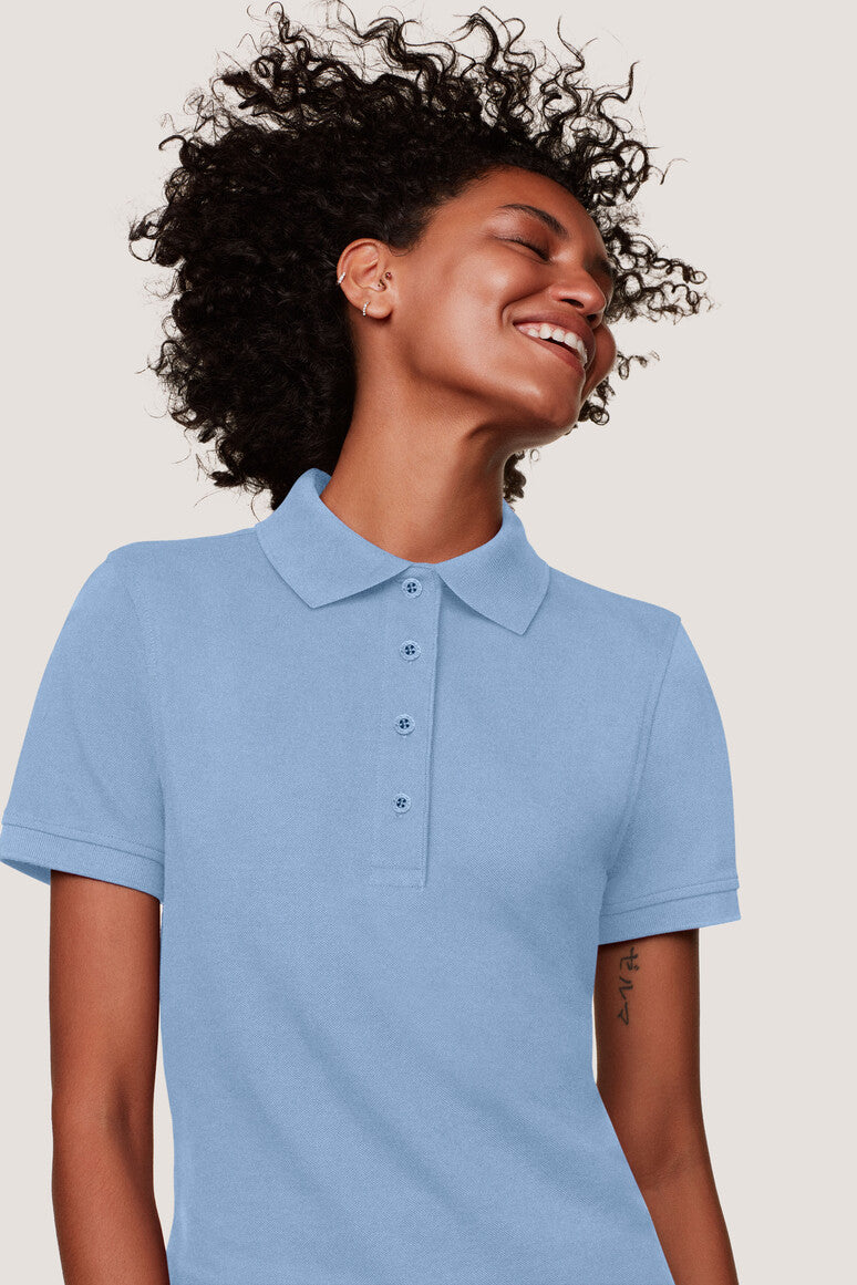 Hakro - Polo coupe régulière pour femme - Mikralinar - Bleu glacier