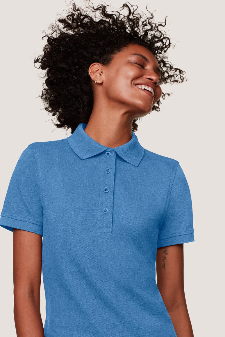 Hakro - Polo coupe régulière pour femme - Mikralinar - Bleu Malibu