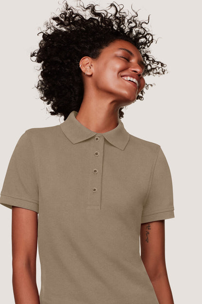 Hakro - Ladies Regular Fit Polo - Mikralinar - Khaki