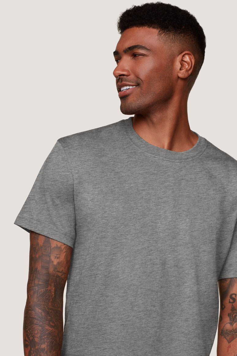 Hakro - Men's Comfort Fit T-Shirt - Mikralinar - Heather Grey