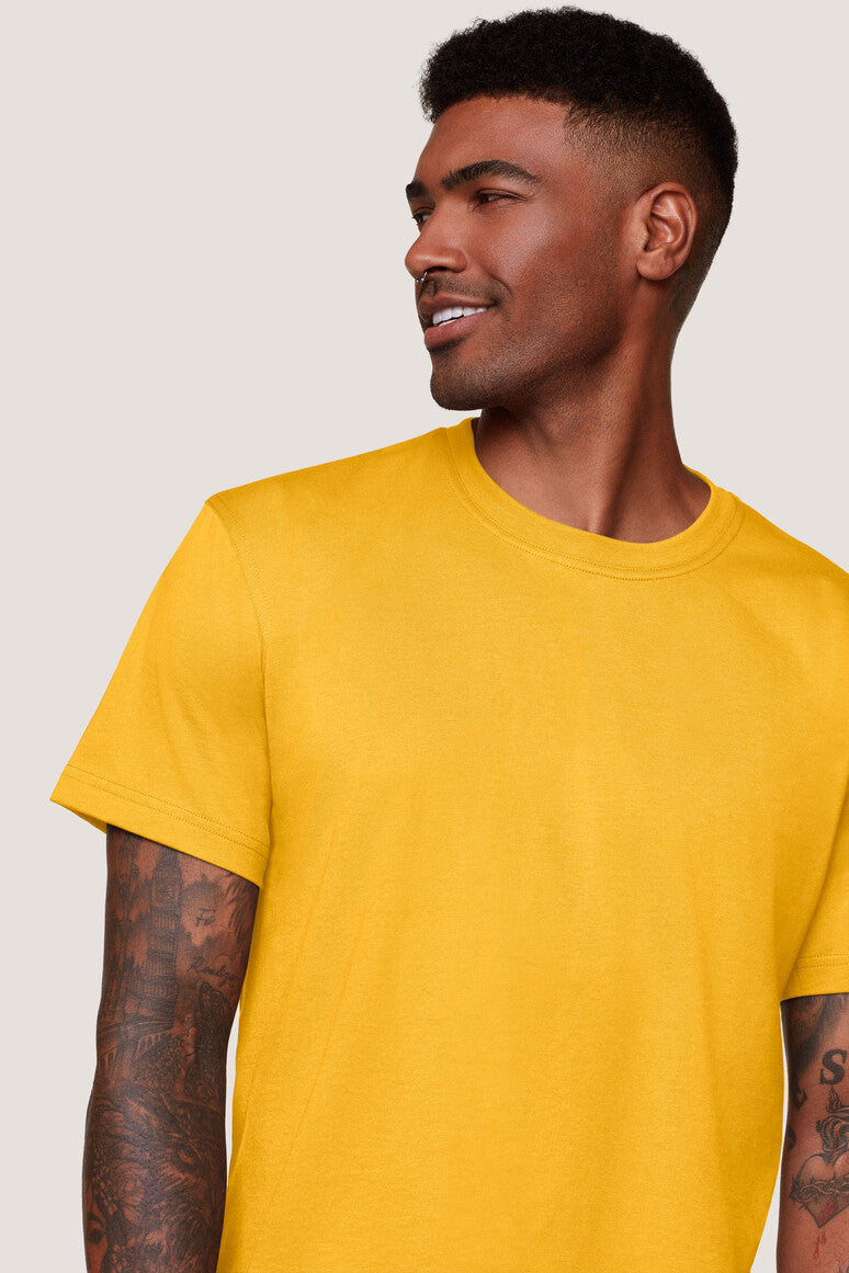 Hakro - T-shirt coupe confort pour hommes - Mikralinar - Jaune soleil