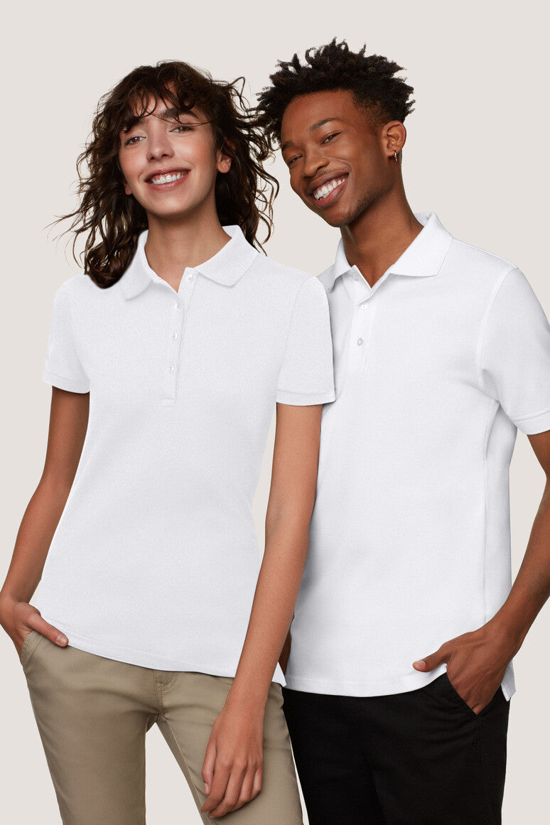 Hakro - Polo Regular Fit pour femme - Coton biologique - Blanc