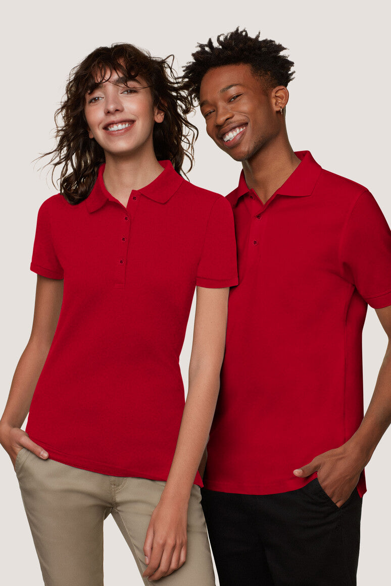 Hakro - Polo coupe régulière pour femme - Coton biologique - Rouge