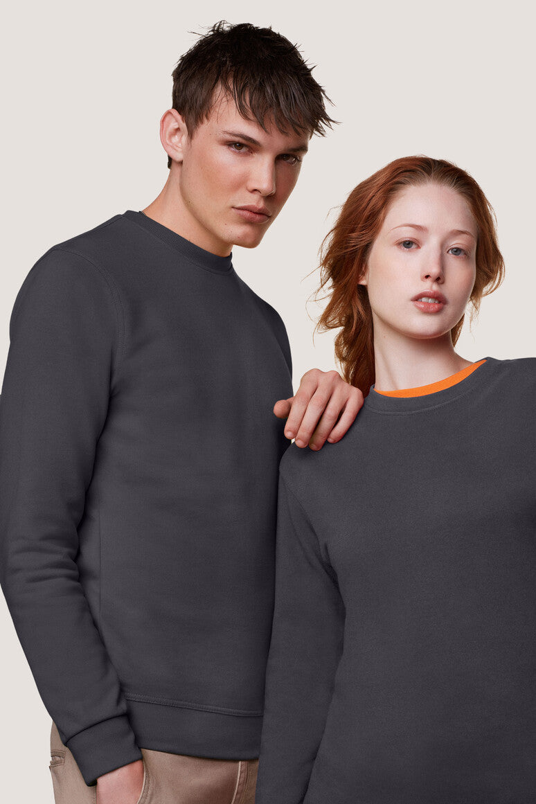 Hakro - Unisex Comfort Fit Sweater - Mikralinar - Carbon Grey