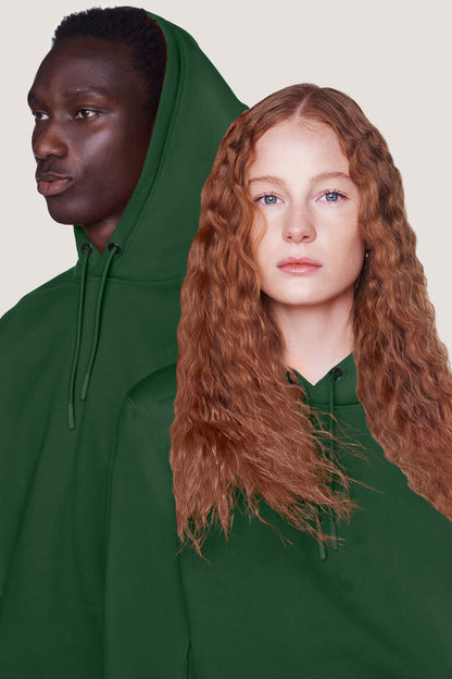 Hakro - Unisex Regular Fit Pocketless Hoodie - Organic Cotton - Fir