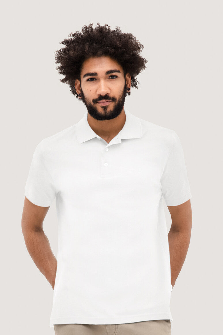 Hakro - Polo coupe régulière pour homme - Classique - Blanc