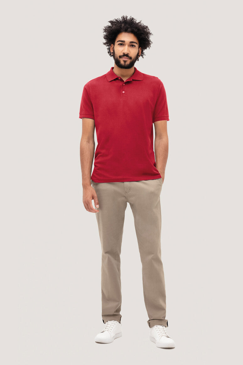 Hakro - Polo coupe régulière pour homme - Classique - Rouge