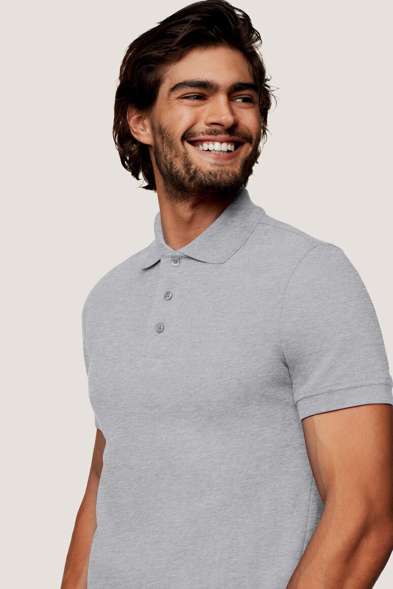 Hakro - Men's Regular Fit Polo - Classic - Heather Ash