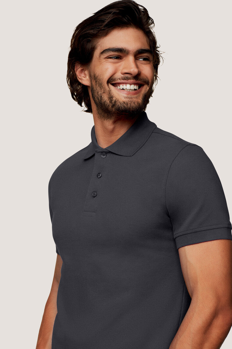 Hakro - Polo coupe régulière pour homme - Classique - Gris carbone