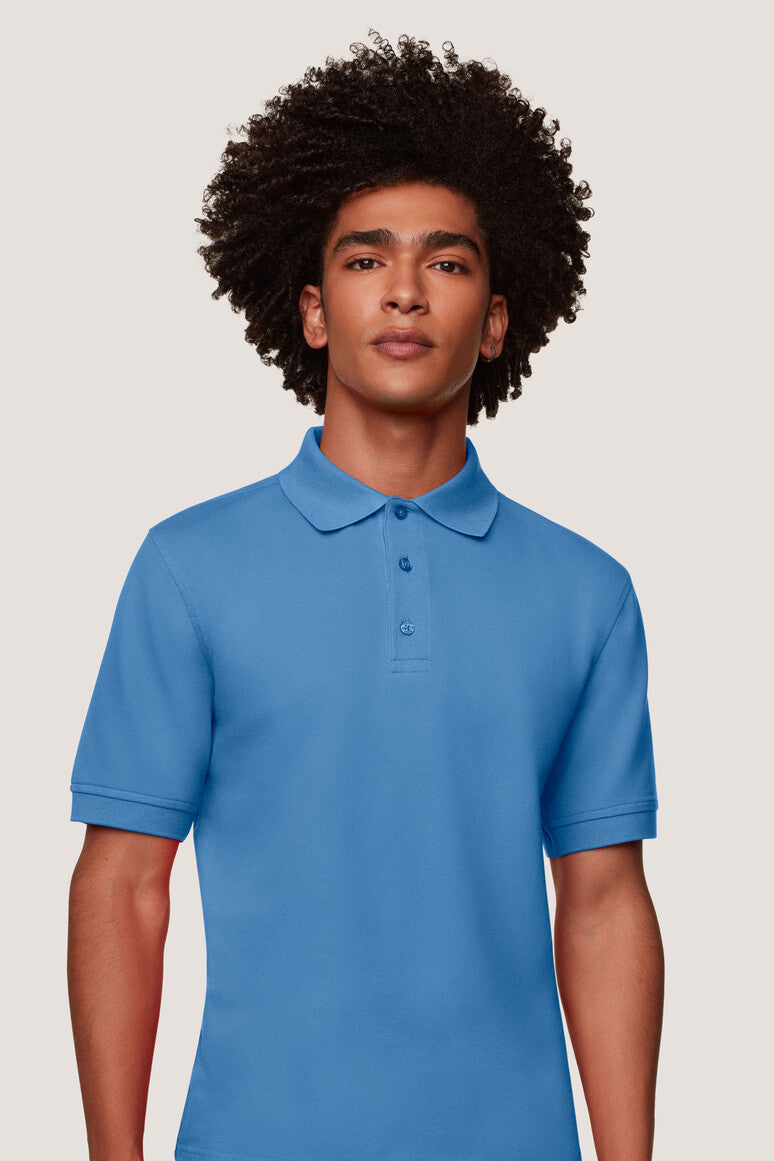 Hakro - Polo coupe confort pour hommes - Mikralinar - Bleu Malibu