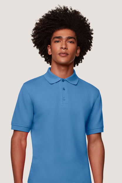 Hakro - Polo coupe confortable unisexe - Mikralinar - Bleu Malibu