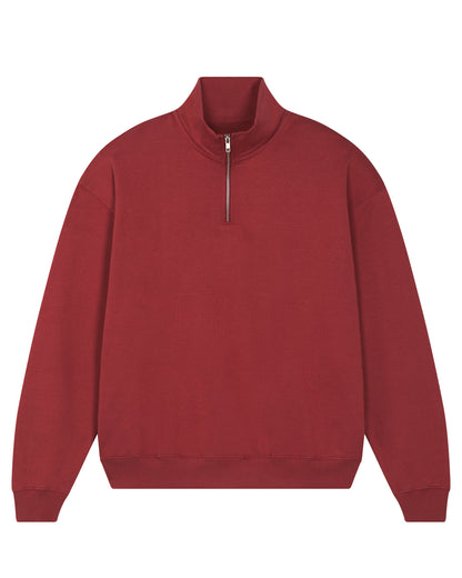 It Fits Slugger - Pull unisexe coupe décontractée avec fermeture éclair 1/4 - Poids lourd Plus